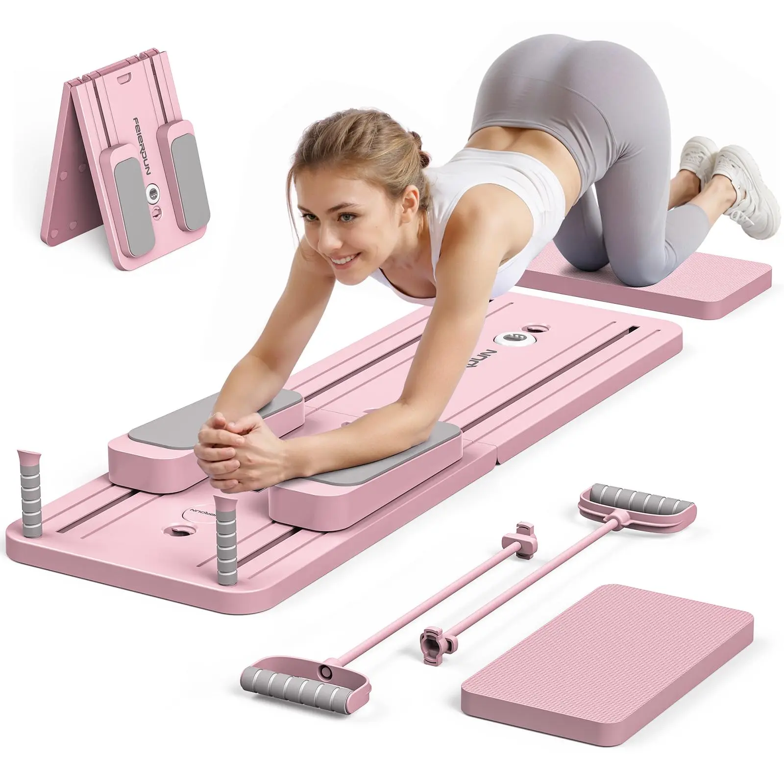 折りたたみ式ピラティスボード 多機能腹部コアトレーナー 腹筋 - Pilate Yoga Workout のレビューと価格